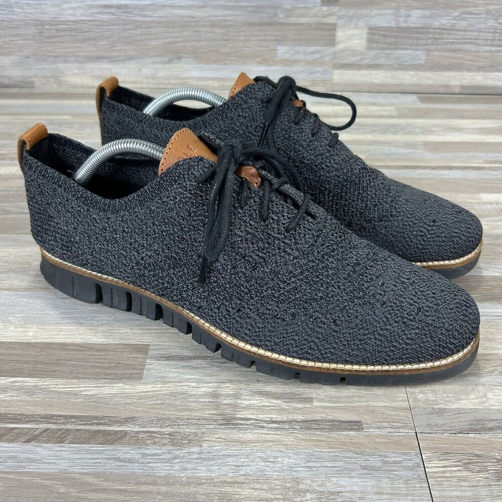 Cole Haan Zerogrand Oxford Men’s Size 11M Wingtip Stitchlite Black Magnet C27694